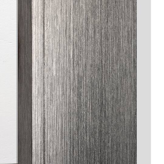 Head West® Metallic Gray Framed Beveled Glass Raised Lip Vanity Wall Mirror